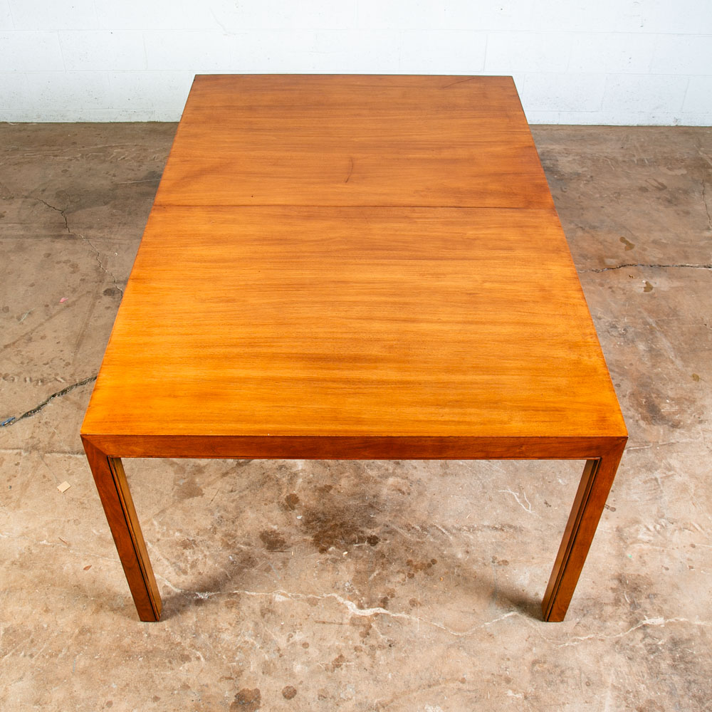 Mid Century Modern Dining Table Walnut Extension Leaf x5 Mcm Large Custom 118" - Image 2