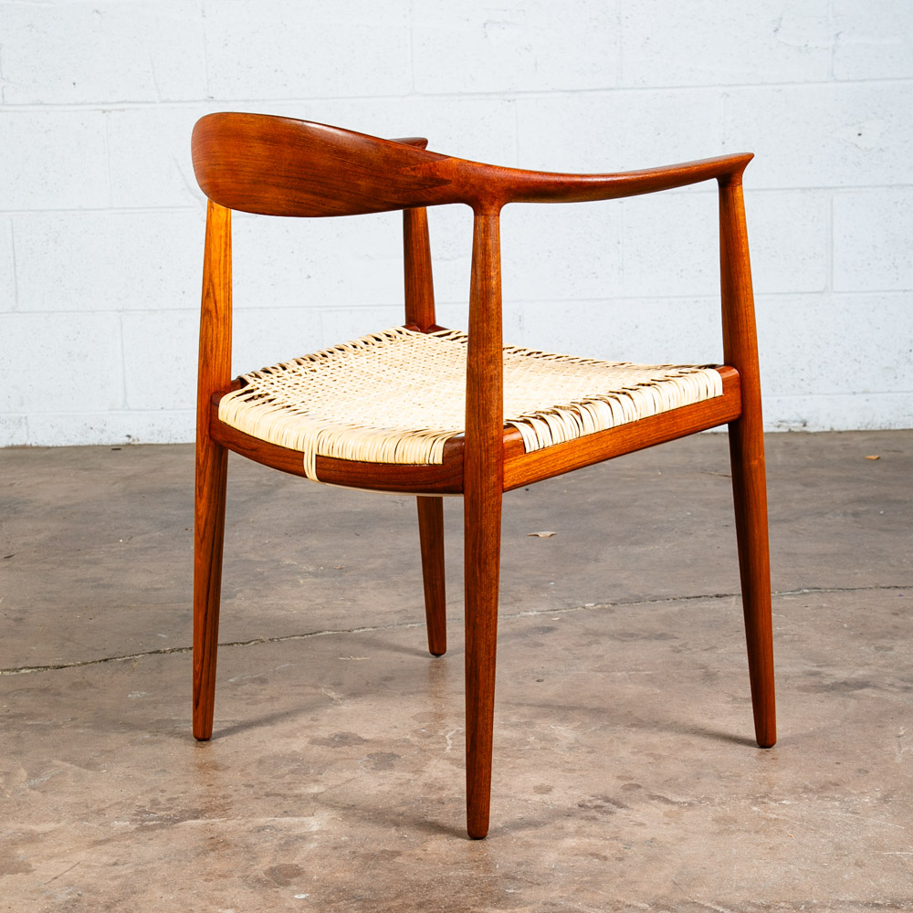 Mid Century Danish Modern Armchair The Chair Teak Armchair Hans Wegner JH501 Mcm - Image 4