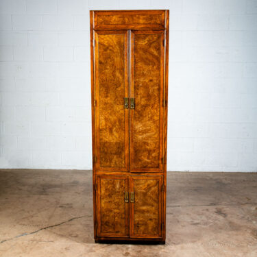 Mid Century Modern Armoire Chest Compact Doors Brass American Martinsville Mcm
