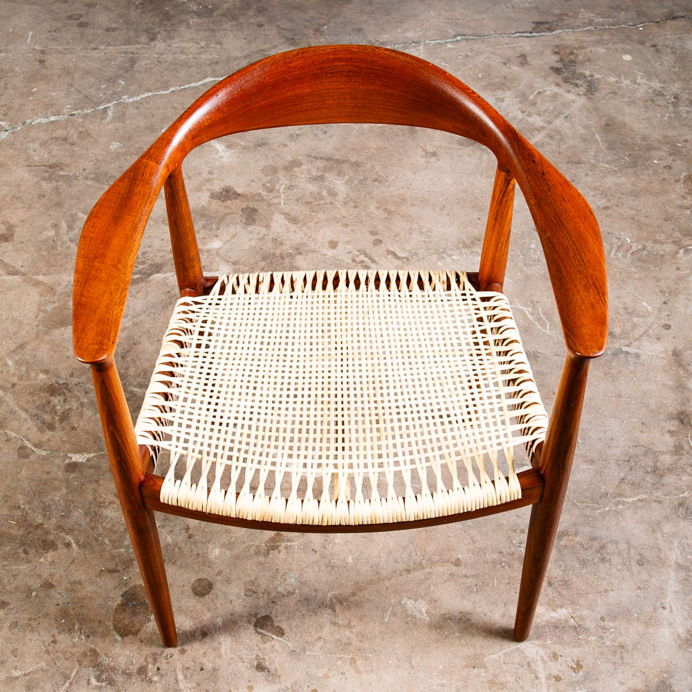 Mid Century Danish Modern Armchair The Chair Teak Armchair Hans Wegner JH501 Mcm - Image 7
