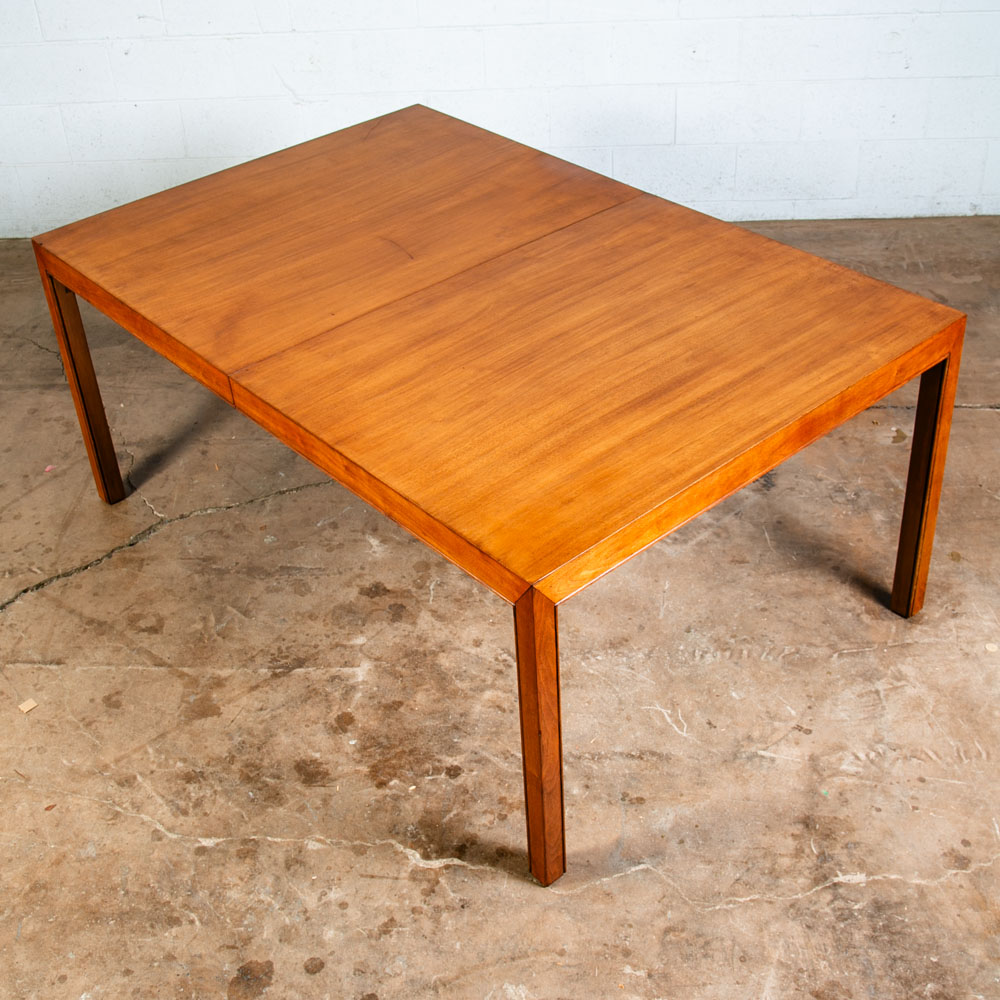 Mid Century Modern Dining Table Walnut Extension Leaf x5 Mcm Large Custom 118"