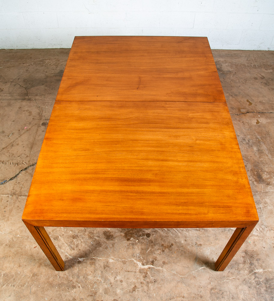 Mid Century Modern Dining Table Walnut Extension Leaf x5 Mcm Large Custom 118" - Image 8