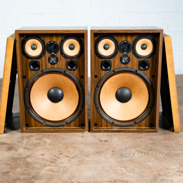 Mid Century Modern Speakers Kenwood KL-777 Walnut Vintage 4 Way 6 Speaker Hifi