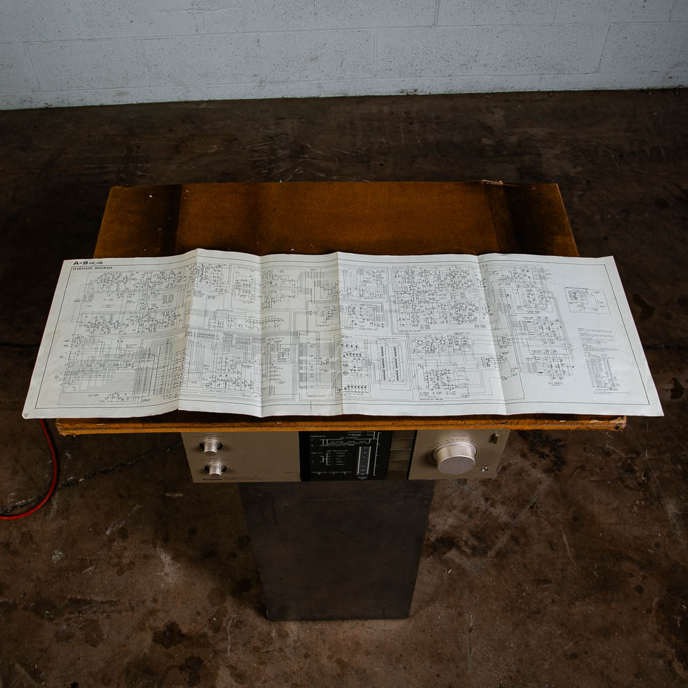 Vintage Stereo Amplifier Pioneer A-9 Stereo Integrated Amp Silver Body Retro 80s - Image 12