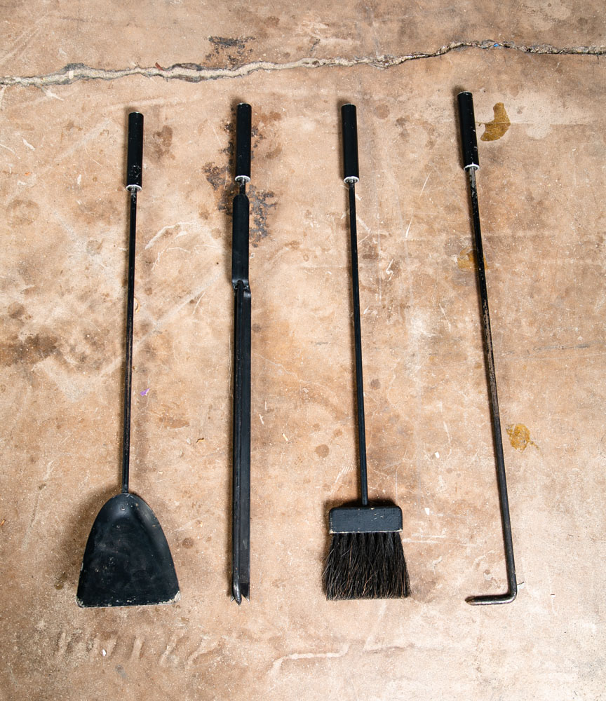 Mid Century Modern Fireplace Tool Modernist Cast Iron Black Mcm Pilgrim Wrought - Image 4