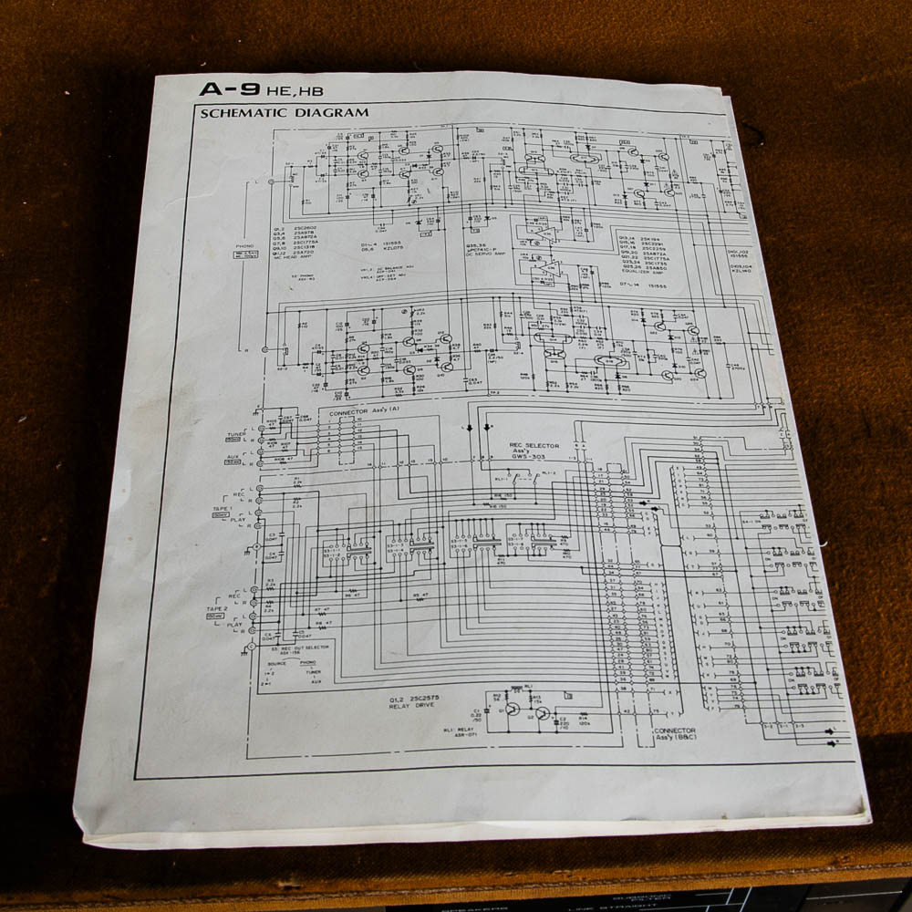 Vintage Stereo Amplifier Pioneer A-9 Stereo Integrated Amp Silver Body Retro 80s - Image 10