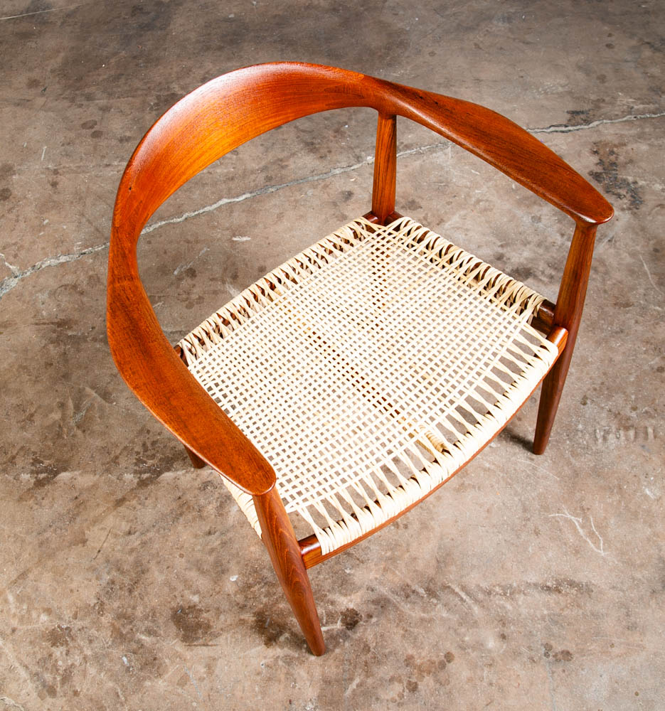 Mid Century Danish Modern Armchair The Chair Teak Armchair Hans Wegner JH501 Mcm - Image 3