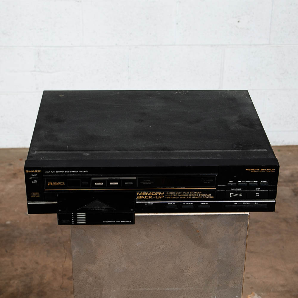 Vintage Sharp DX-C5000 Compact Disc Multi-Play Six Compact Disc Changer CD Player - Image 3