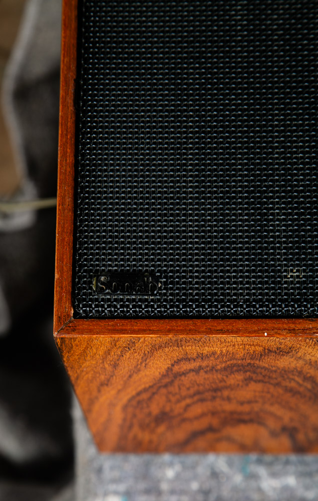 Mid Century Danish Modern Speakers Set Pair Rosewood Sonab OD11 Omni Directional - Image 9