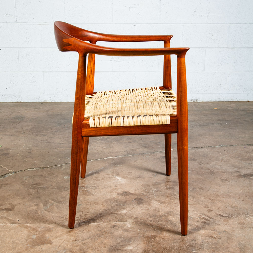 Mid Century Danish Modern Armchair The Chair Teak Armchair Hans Wegner JH501 Mcm - Image 2