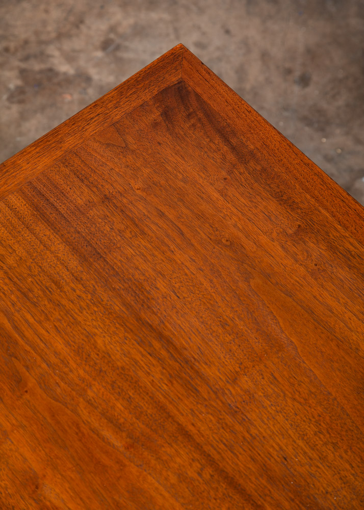 Mid Century Modern End Table Lane Side Walnut Restored Vintage 2 Tier Rythm Mcm - Image 10