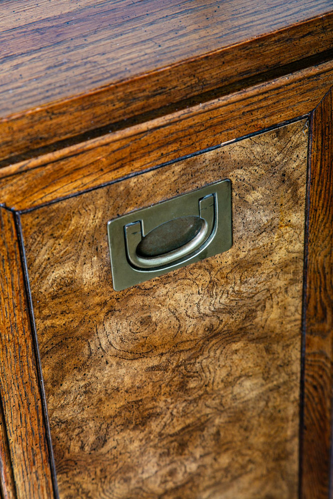 Mid Century Modern Credenza Dresser Drexel 9 Drawer Brass American Martinsville - Image 9