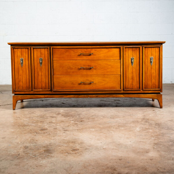 Mid Century Modern Dresser Credenza 9 Drawer American Martinsville Vintage Mcm - Image 2