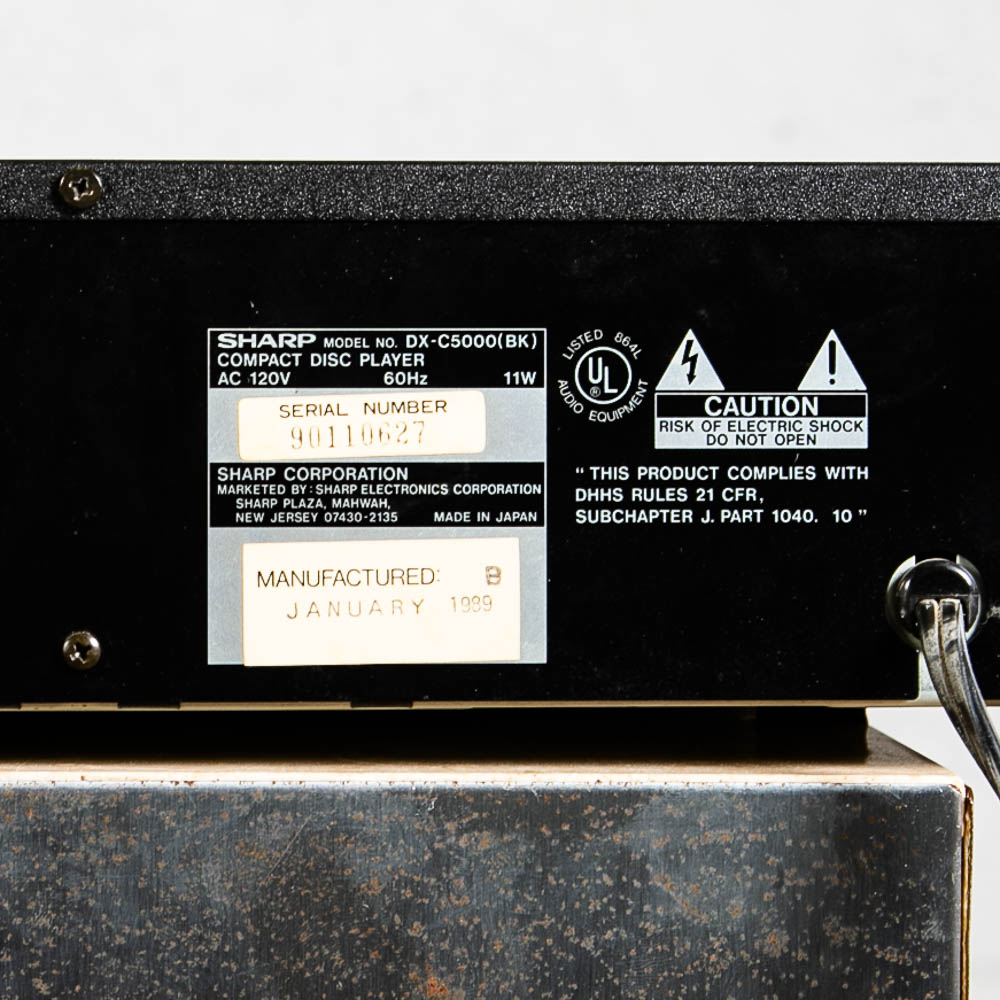 Vintage Sharp DX-C5000 Compact Disc Multi-Play Six Compact Disc Changer CD Player - Image 6