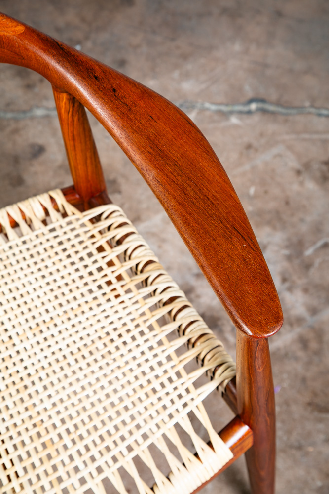 Mid Century Danish Modern Armchair The Chair Teak Armchair Hans Wegner JH501 Mcm - Image 12