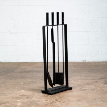 Mid Century Modern Fireplace Tool Modernist Cast Iron Black Mcm Pilgrim Wrought