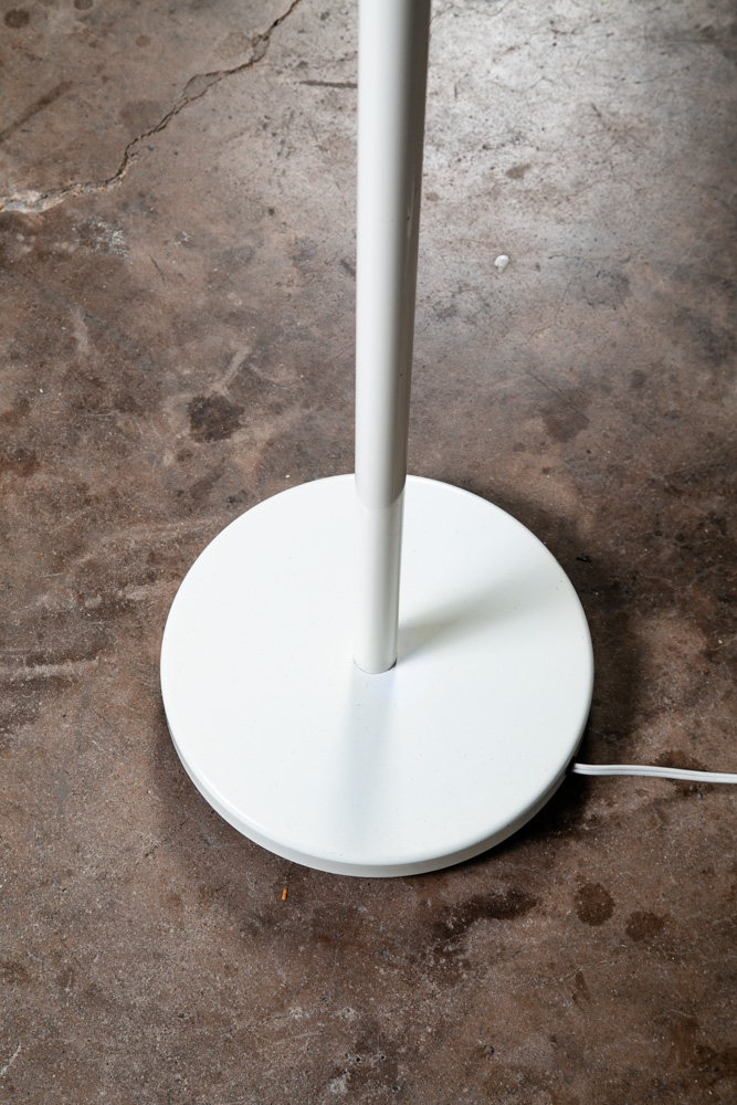 Mid Century Modern Floor Lamp White Bullet 3 Light Adjustable Brass Vintage Mcm - Image 12
