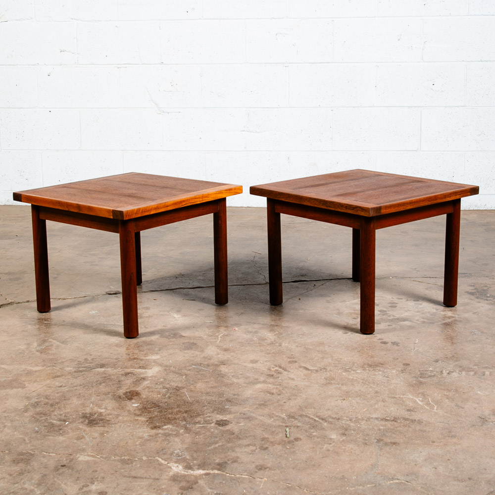 Mid Century Danish Modern Side Tables End Nightstands Set 2 Teak Japanese Japan - Image 5