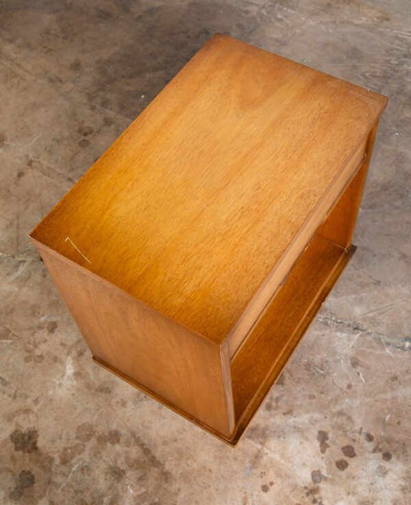 Mid Century Modern Nightstand End Side Table Broyhill Walnut Drawer Vintage Mint - Image 5