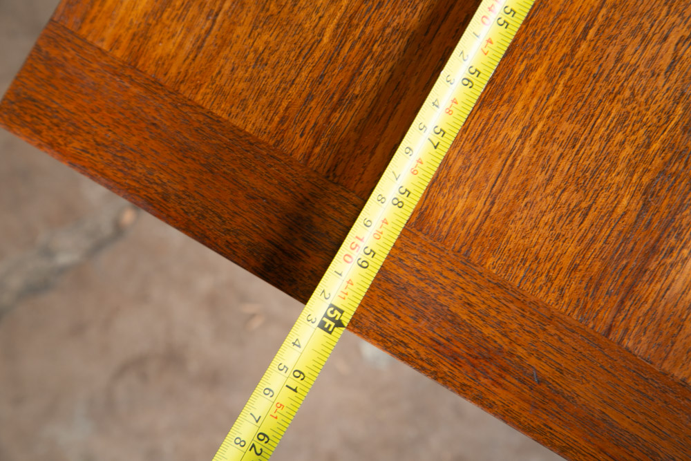 Mid Century Danish Modern Coffee Table Japanese solid Teak Surfboard Japanese Japan - Image 7