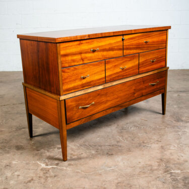 Mid Century Modern Hope Chest Dresser Lane Walnut Wood Trunk Lock Disassembled