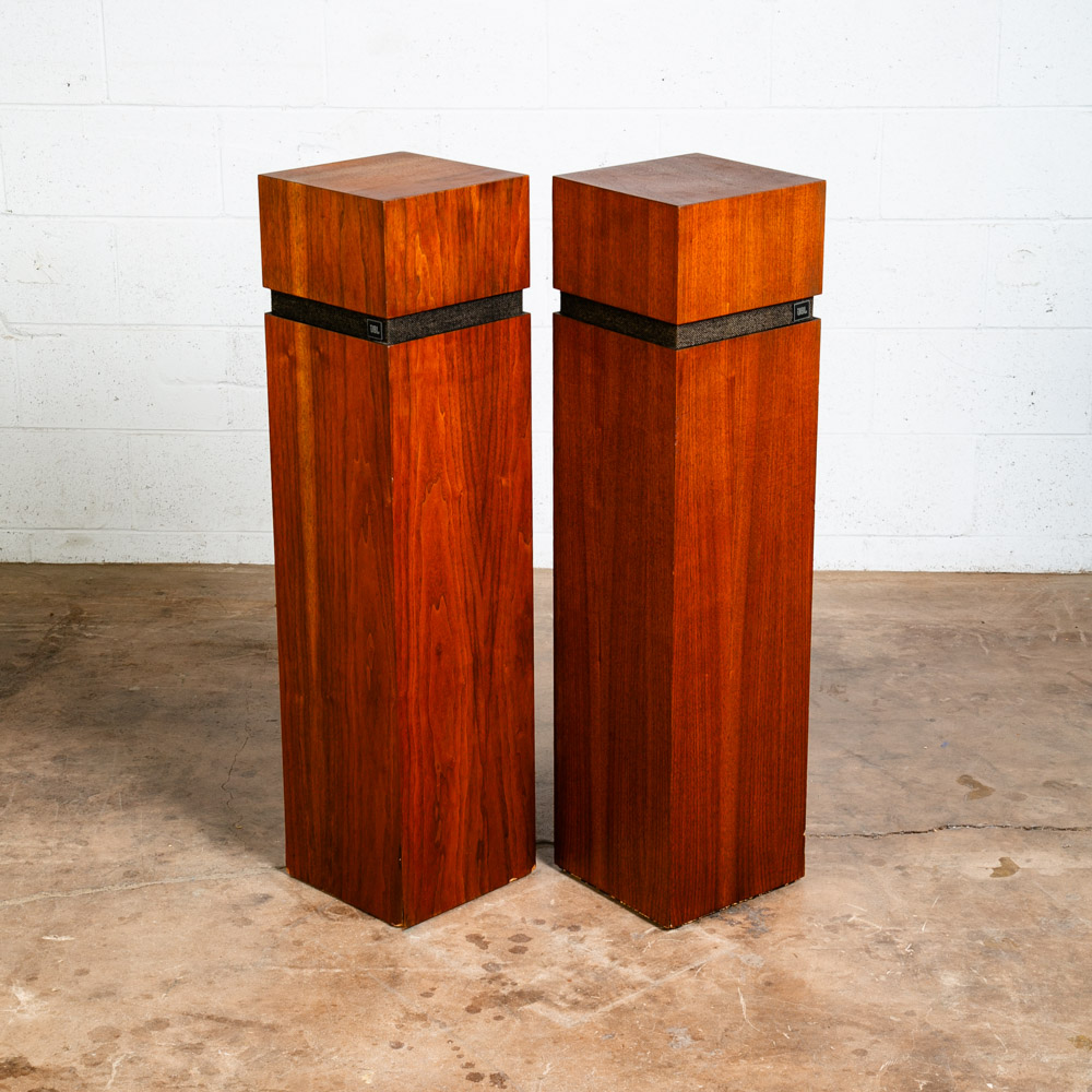 Mid Century Modern Speakers JBL Aquarius 4 IV Walnut Speaker Set Hifi S109 Omni