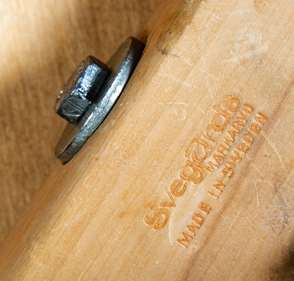 Mid Century Danish Modern Dining Chair Solid Teak Wood Svegards Black Denmark VG - Image 6