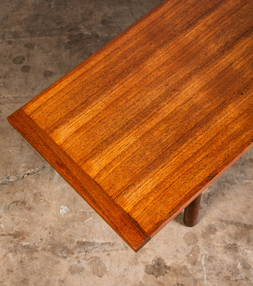 Mid Century Danish Modern Coffee Table Japanese solid Teak Surfboard Japanese Japan - Image 6