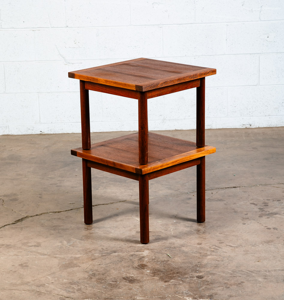 Mid Century Danish Modern Side Tables End Nightstands Set 2 Teak Japanese Japan - Image 7