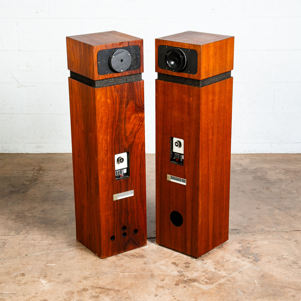 Mid Century Modern Speakers JBL Aquarius 4 IV Walnut Speaker Set Hifi S109 Omni - Image 5
