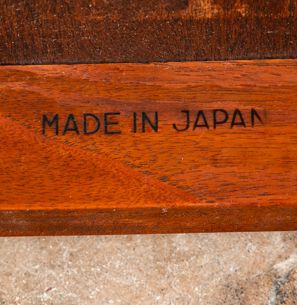 Mid Century Danish Modern Side Tables End Nightstands Set 2 Teak Japanese Japan - Image 6