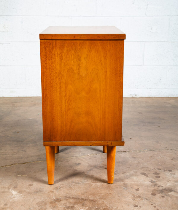 Mid Century Modern Nightstand End Side Table Broyhill Walnut Drawer Vintage Mint - Image 3
