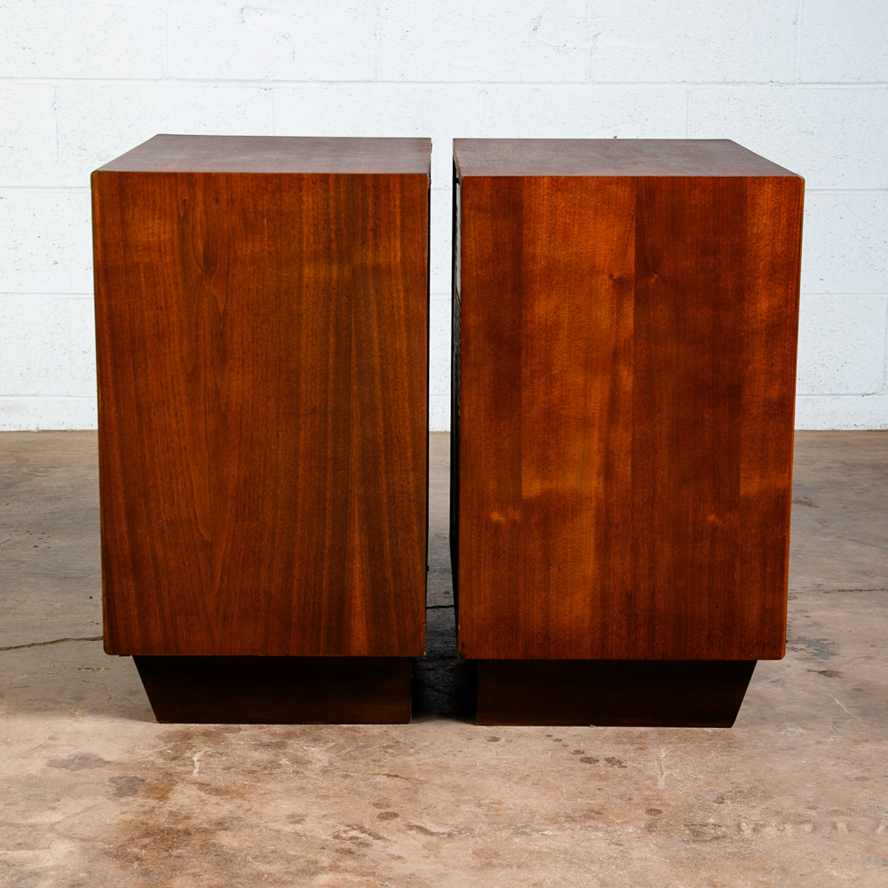 Mid Century Modern Credenza Stereo 3 Piece Console RCA Cabinet Audio Walnut Wood - Image 4