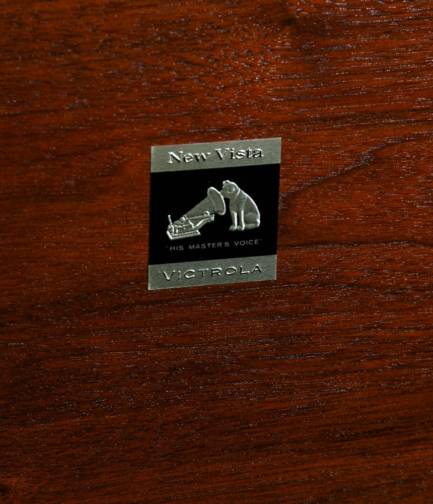 Mid Century Modern Credenza Stereo 3 Piece Console RCA Cabinet Audio Walnut Wood - Image 9