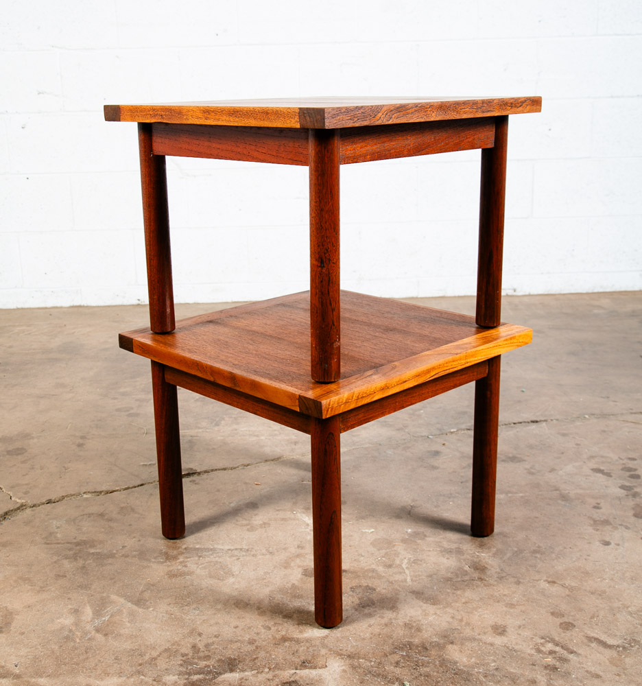 Mid Century Danish Modern Side Tables End Nightstands Set 2 Teak Japanese Japan - Image 11