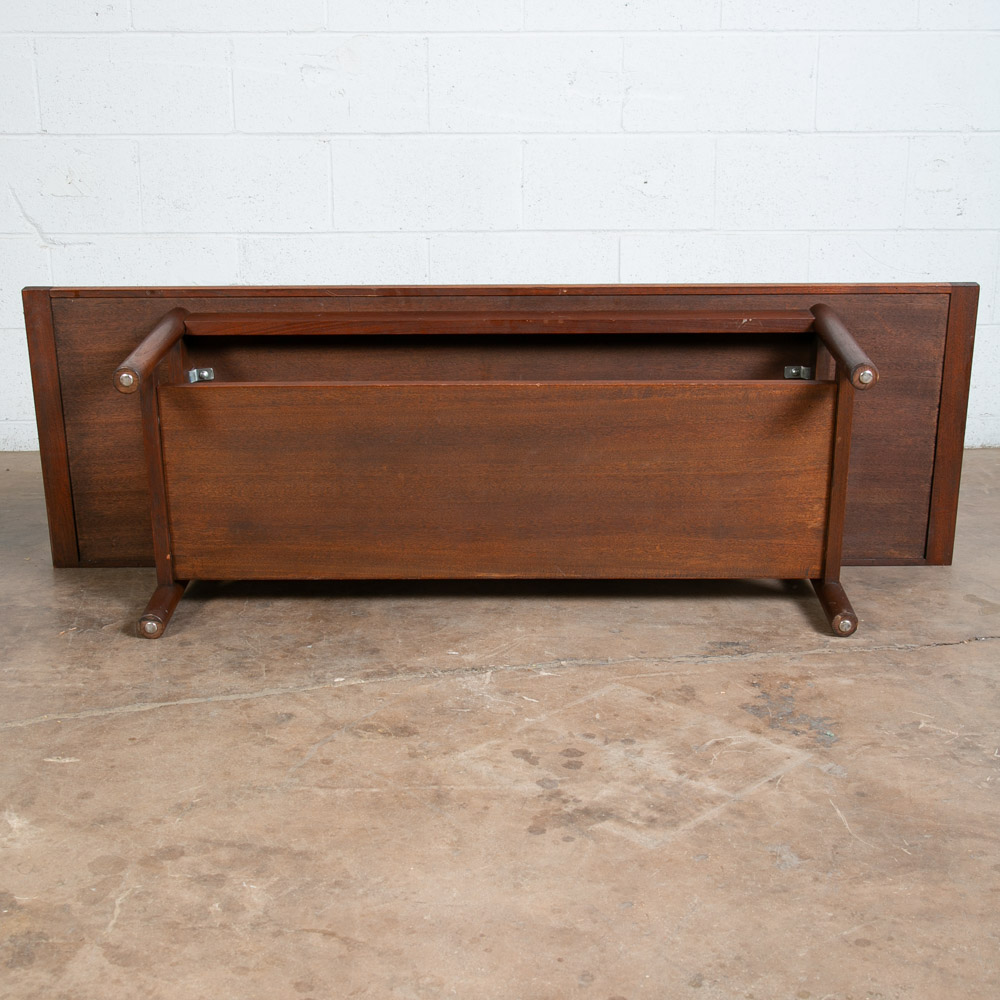 Mid Century Danish Modern Coffee Table Japanese solid Teak Surfboard Japanese Japan - Image 5