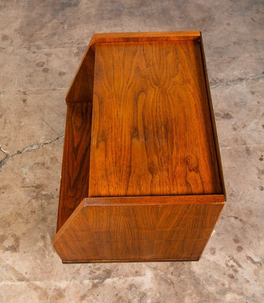 Mid Century Modern Nightstands End Side Tables Walnut Single Drawer BP John Mcm - Image 6