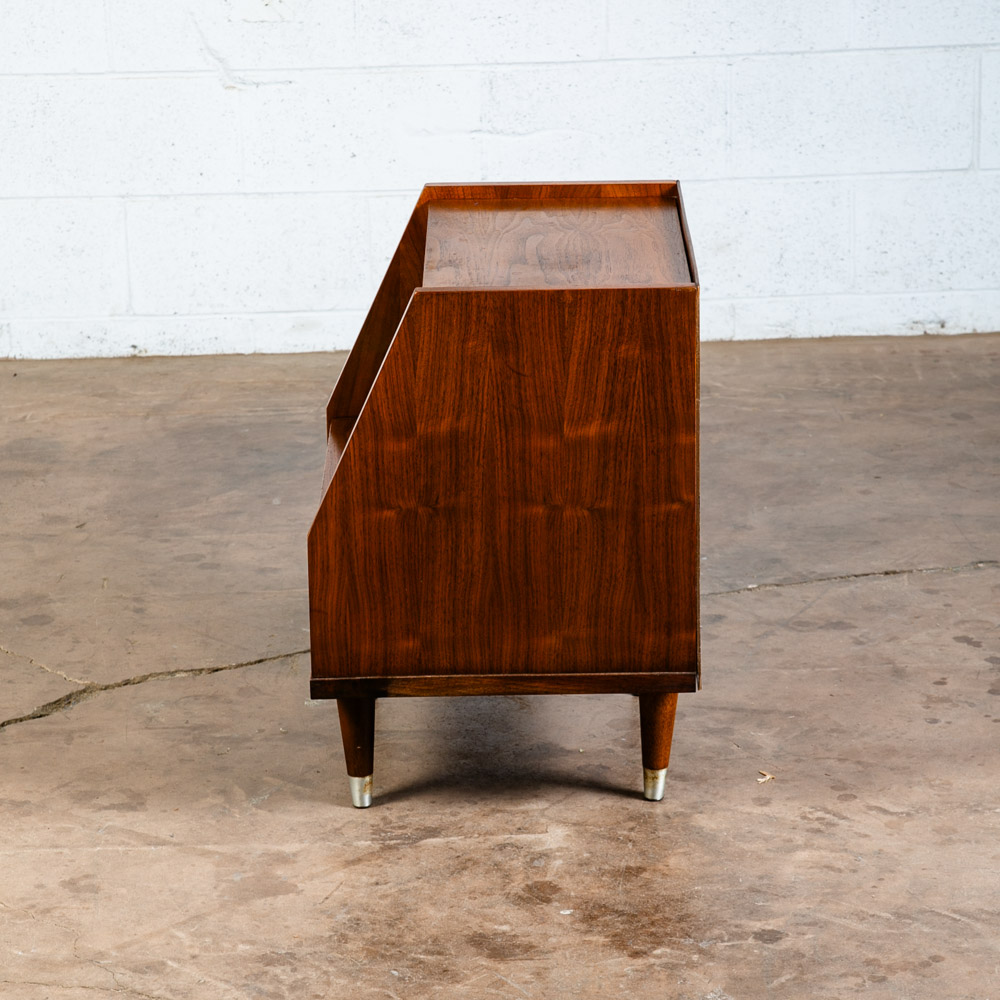 Mid Century Modern Nightstands End Side Tables Walnut Single Drawer BP John Mcm - Image 5