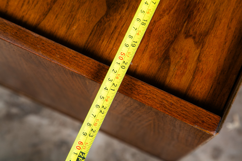 Mid Century Modern Nightstands End Side Tables Walnut Single Drawer BP John Mcm - Image 12