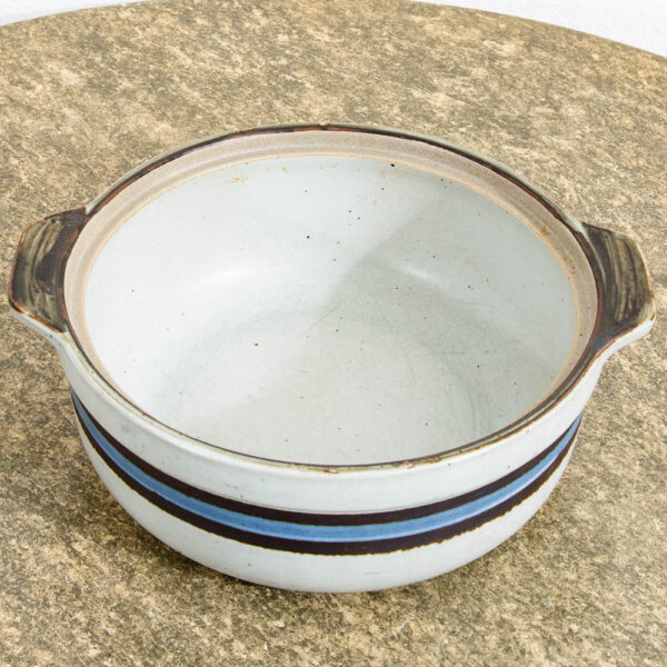 Mid Century Modern Vintage Japanese Ceramic Donabe Hot Pot Handmade Cookware - Image 3