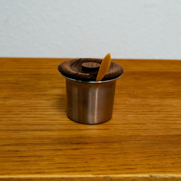 Mid Century Danish modern Salt Pepper Shaker Set Sugar, Spoon, & Rosewood Tray - Image 9