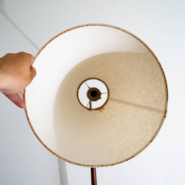 Mid Century Modern Danish Rosewood Floor Lamp with adjustable Head and Shade MCM - Image 6