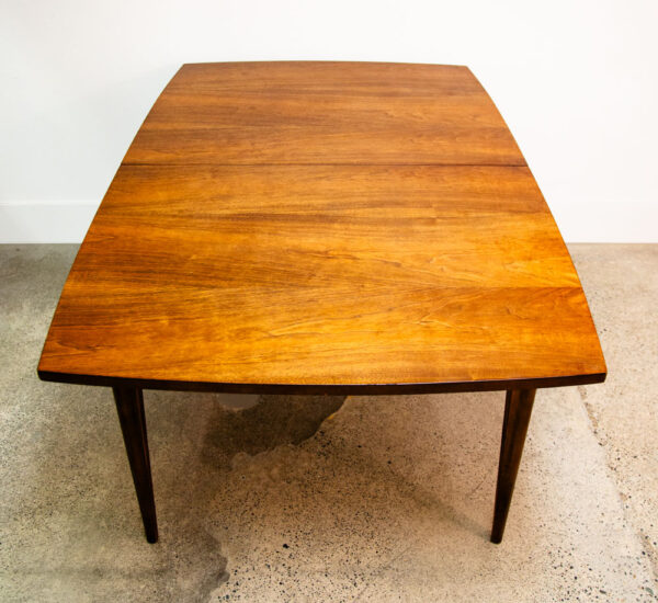 Mid Century Modern Dining Table Broyhill Brasilia Walnut Extension Leaf x1 Mcm - Image 2
