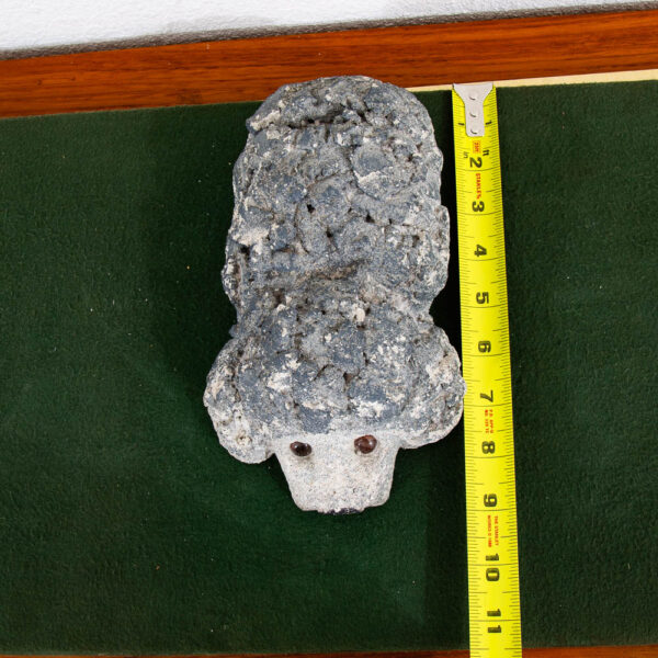 Mid Century Modern Sculpture Art Cement Door Stopper Poodle Dog Black and Gray - Image 11