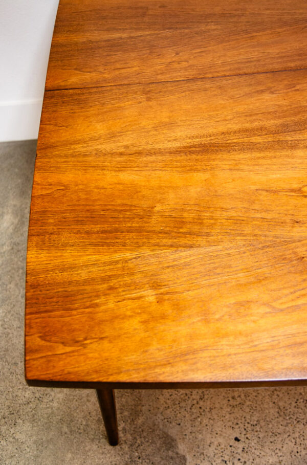Mid Century Modern Dining Table Broyhill Brasilia Walnut Extension Leaf x1 Mcm - Image 11