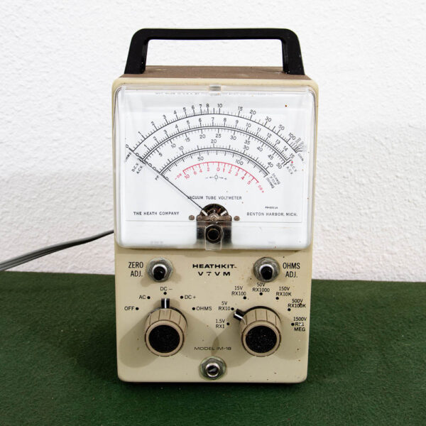 Antique Vintage Heath Kit IM-10 Vacuum Tube Volt Meter Untested Intact with Cord