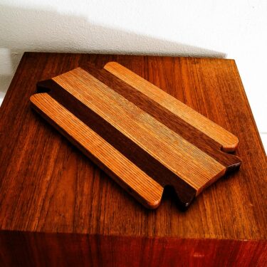 Mid Century Modern Cutting Board Solid Hand Made With Protective Clear Poly Finish