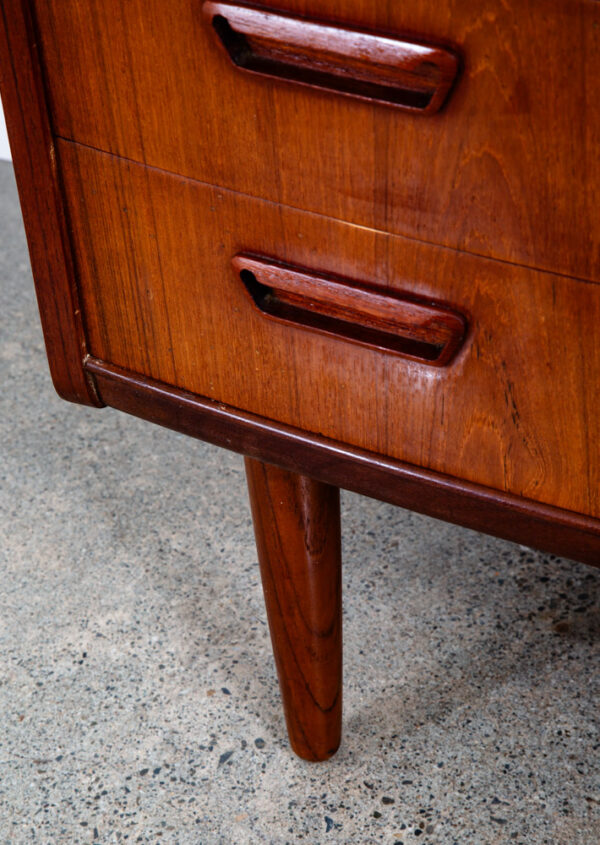 Mid Century Danish Modern Secretary Desk Bureau Denmark Teak Drawer PMJ Mcm - Image 12