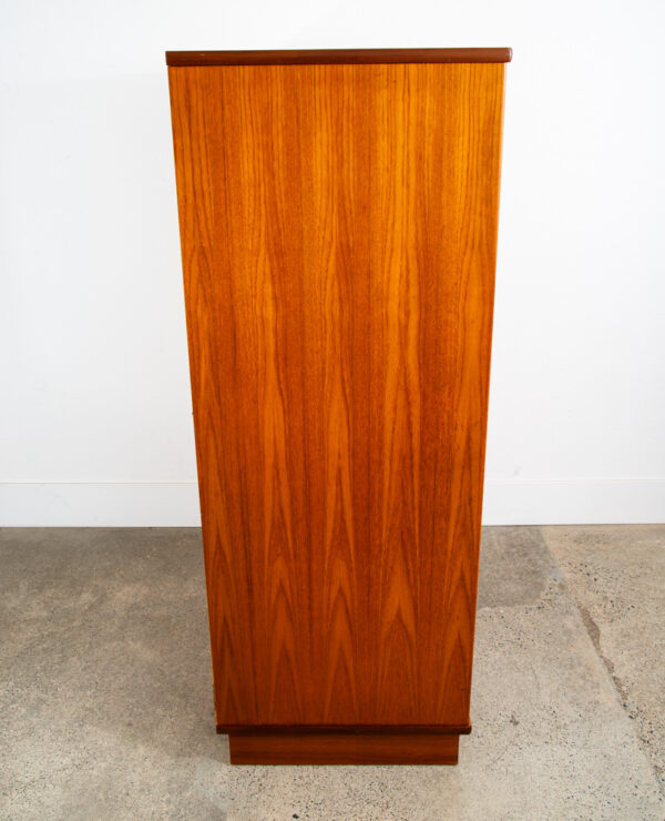 Mid Century Danish Closet Cabinet Armoire Teak Credenza Wardrobe Dyrlund Doors - Image 8