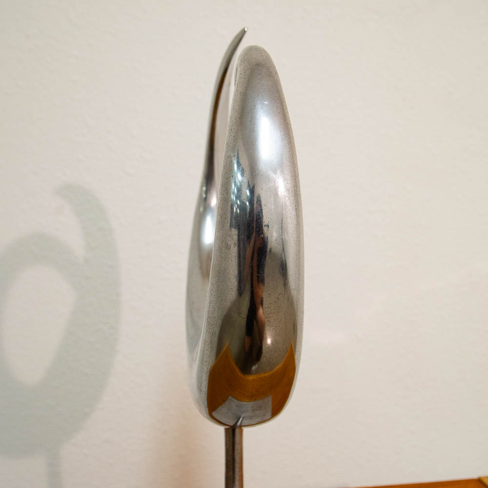 Mid Century Modern Sculpture Kinetic Abstracted Art Aluminum Metal Sculpture Mcm - Image 6